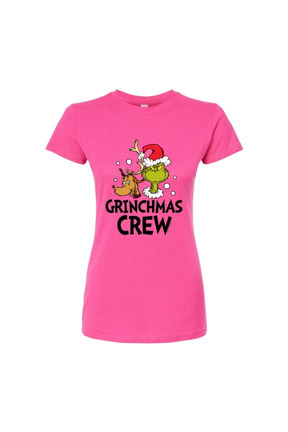 The Grinch - Grinchmas Crew - Juniors Fitted Graphic T-Shirt