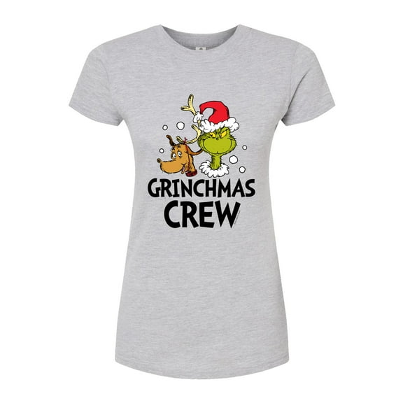 The Grinch - Grinchmas Crew - Juniors Fitted Graphic T-Shirt