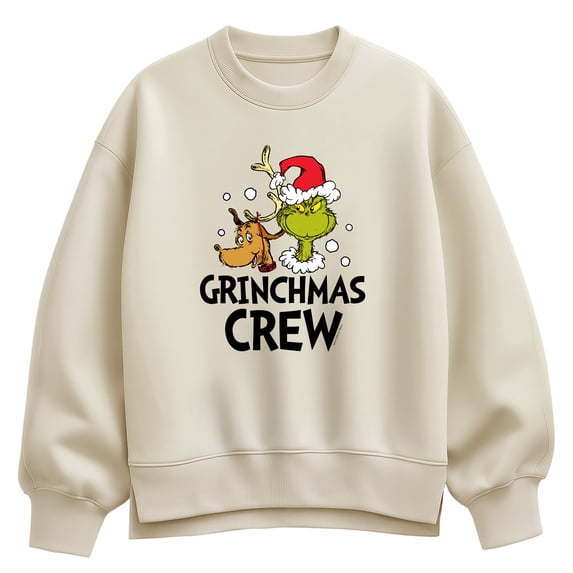 The Grinch - Grinchmas Crew Women's Oversized Fleece Crew Sweatshirt