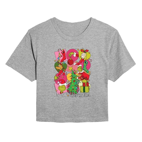 The Grinch - Grinchy Era - Juniors Cropped Graphic T-Shirt