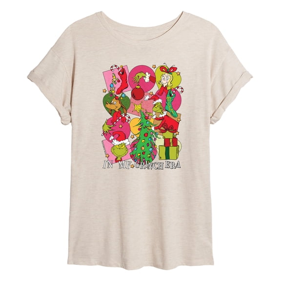 The Grinch - Grinchy Era - Juniors Oversized Graphic T-Shirt