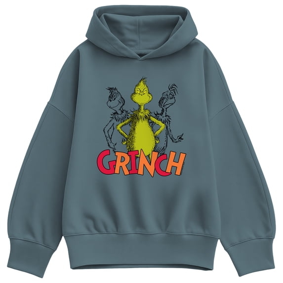 The Grinch - Group Women's Oversized Fleece Hoodie Sweatshirt