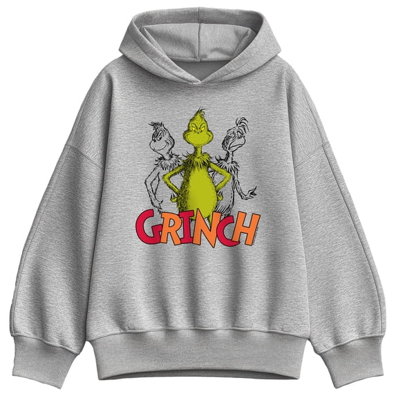 The Grinch - Group Women's Oversized Fleece Hoodie Sweatshirt