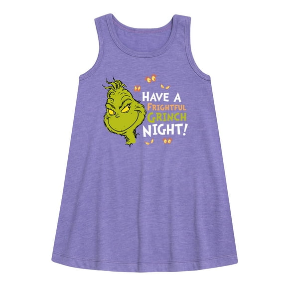 The Grinch - Have A Frightful Grinch Night  - Toddler & Youth Girls A-line Dress