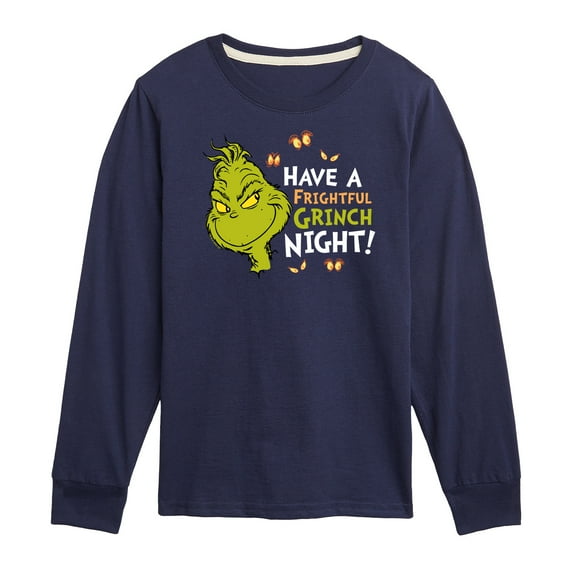The Grinch - Have A Frightful Grinch Night  - Toddler & Youth Long Sleeve Graphic T-Shirt