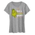 thumbnail image 1 of The Grinch - Have A Frightful Grinch Night  - Women's Short Sleeve Graphic T-Shirt, 1 of 5