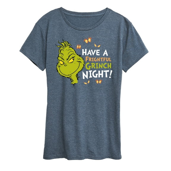The Grinch - Have A Frightful Grinch Night  - Women's Short Sleeve Graphic T-Shirt