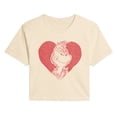 thumbnail image 1 of The Grinch - Heart - Juniors Cropped Graphic T-Shirt, 1 of 3