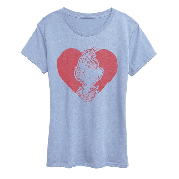 The Grinch - Heart - Women's Short Sleeve Graphic T-Shirt