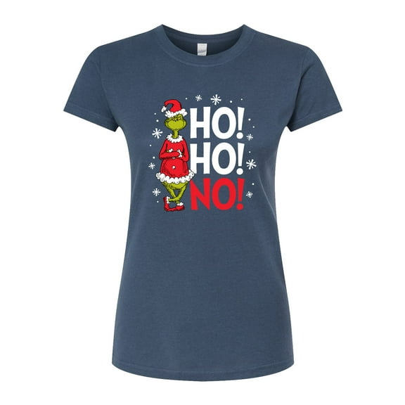 The Grinch - Ho Ho No - Juniors Fitted Graphic T-Shirt