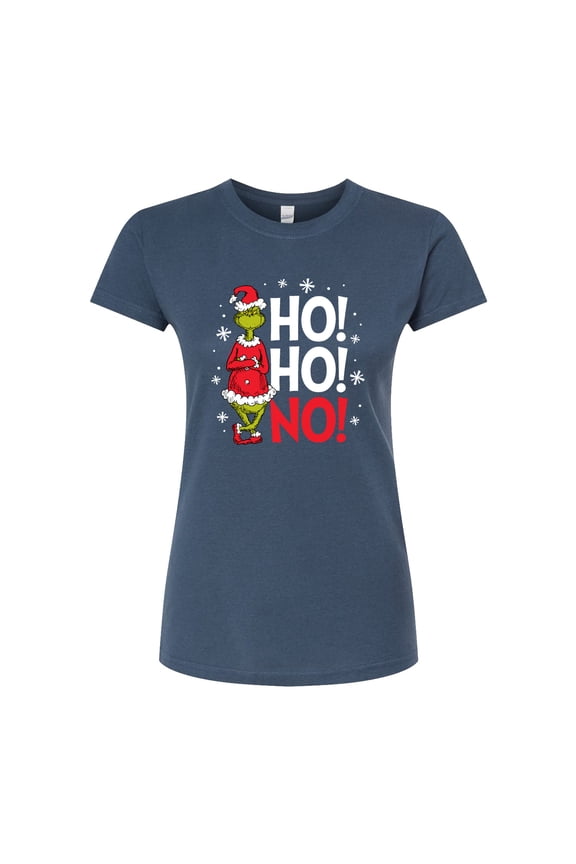 The Grinch - Ho Ho No - Juniors Fitted Graphic T-Shirt