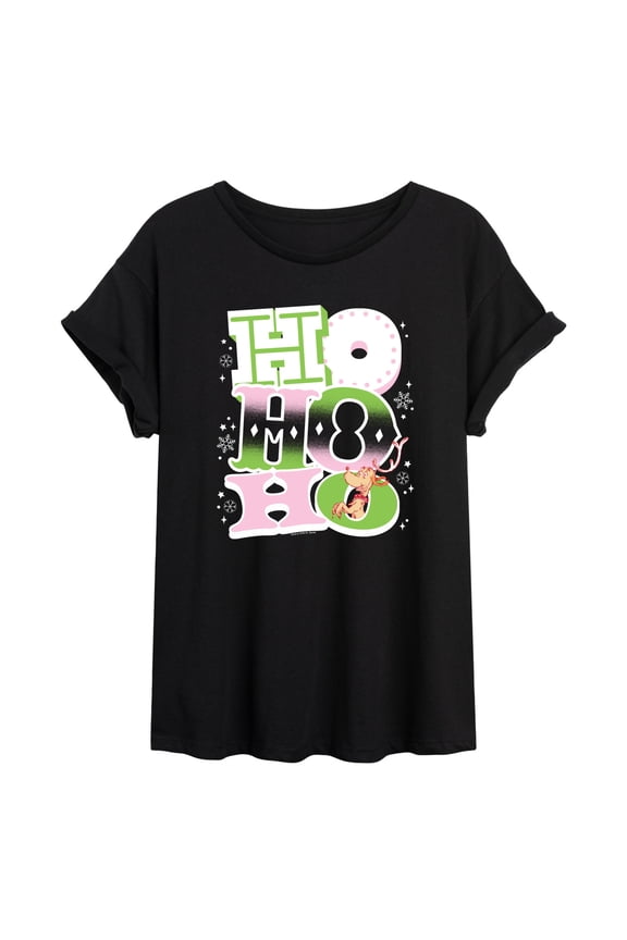 The Grinch - Hohoho Max - Juniors Oversized Graphic T-Shirt
