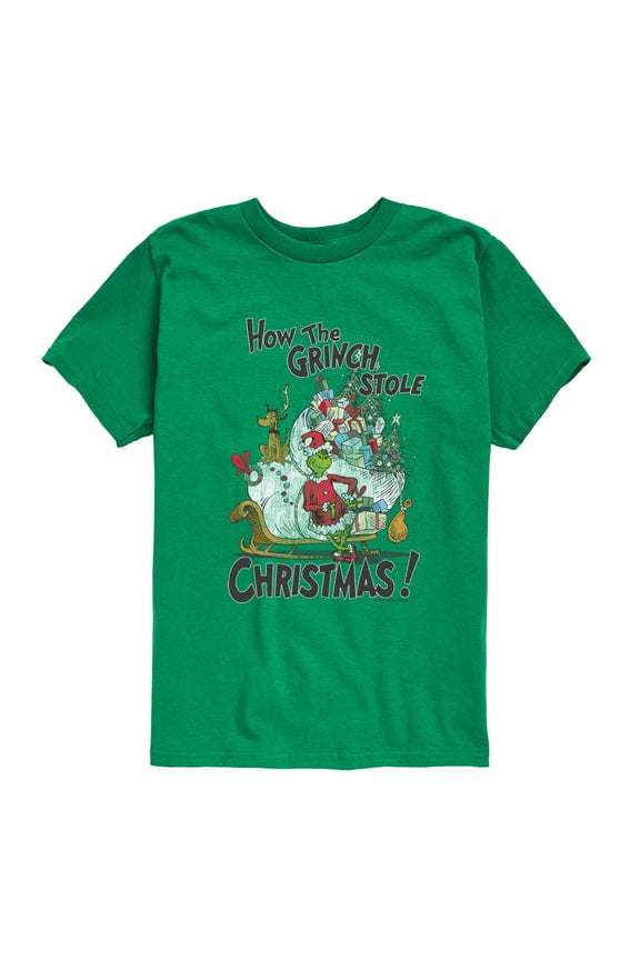 The Grinch - How The Grinch Stole Christmas - Youth Boys Short Sleeve Graphic T-Shirt