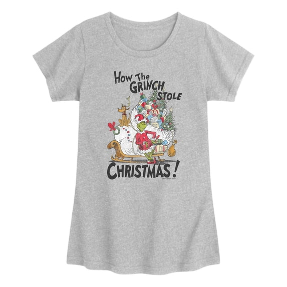 The Grinch - How The Grinch Stole Christmas - Youth Girls Fitted Short Sleeve T-Shirt
