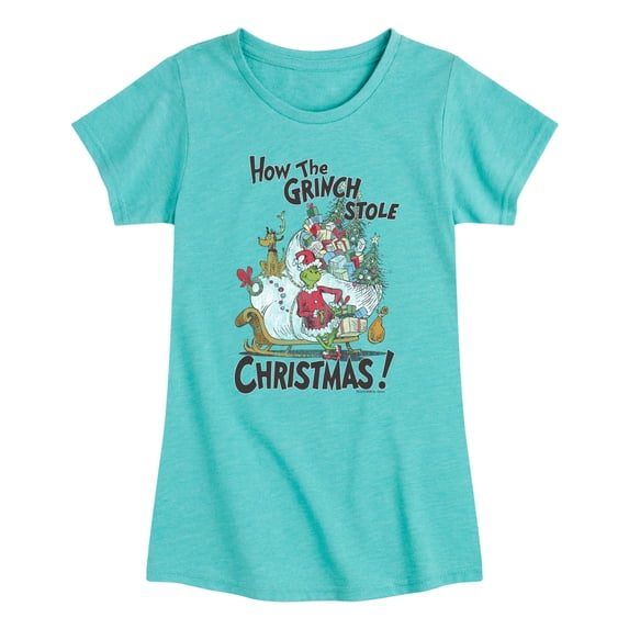 The Grinch - How The Grinch Stole Christmas - Youth Girls Fitted Short Sleeve T-Shirt