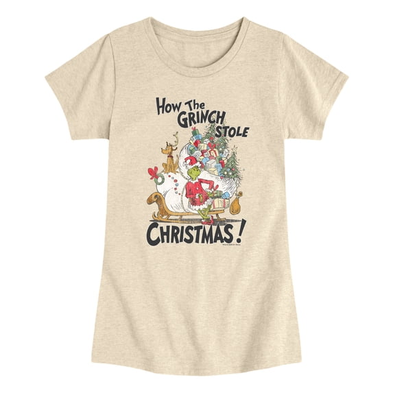 The Grinch - How The Grinch Stole Christmas - Youth Girls Fitted Short Sleeve T-Shirt