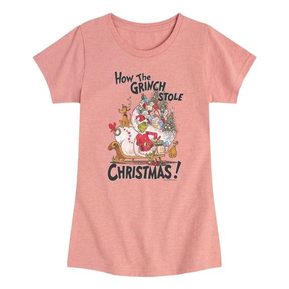 The Grinch - How The Grinch Stole Christmas - Youth Girls Fitted Short Sleeve T-Shirt