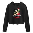 thumbnail image 1 of The Grinch - I Am The Naughty List - Juniors Cropped Pullover Hoodie, 1 of 5