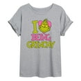 thumbnail image 1 of The Grinch - I Love Being Grinchy - Juniors Ideal Flowy Muscle T-Shirt, 1 of 5