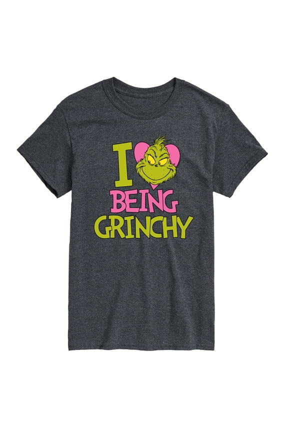 The Grinch - I Love Being Grinchy - Men's Short Sleeve Graphic T-Shirt