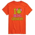 thumbnail image 1 of The Grinch - I Love Being Grinchy - Men's Short Sleeve Graphic T-Shirt, 1 of 5