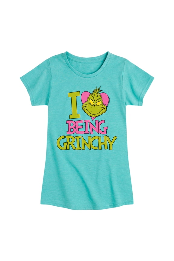 The Grinch - I Love Being Grinchy - Toddler & Youth Girls Short Sleeve Graphic T-Shirt