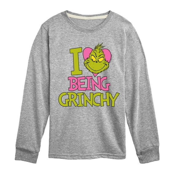 The Grinch - I Love Being Grinchy - Toddler & Youth Long Sleeve Graphic T-Shirt