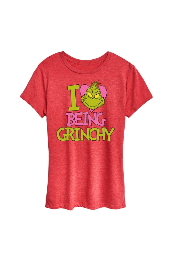 The Grinch - I Love Being Grinchy - Women's Short Sleeve Graphic T-Shirt