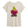 thumbnail image 1 of The Grinch - I'd Steal Your Heart  - Women's Oversized T-Shirt, 1 of 5