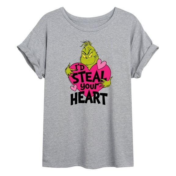 The Grinch - I'd Steal Your Heart - Juniors Ideal Flowy Muscle T-Shirt