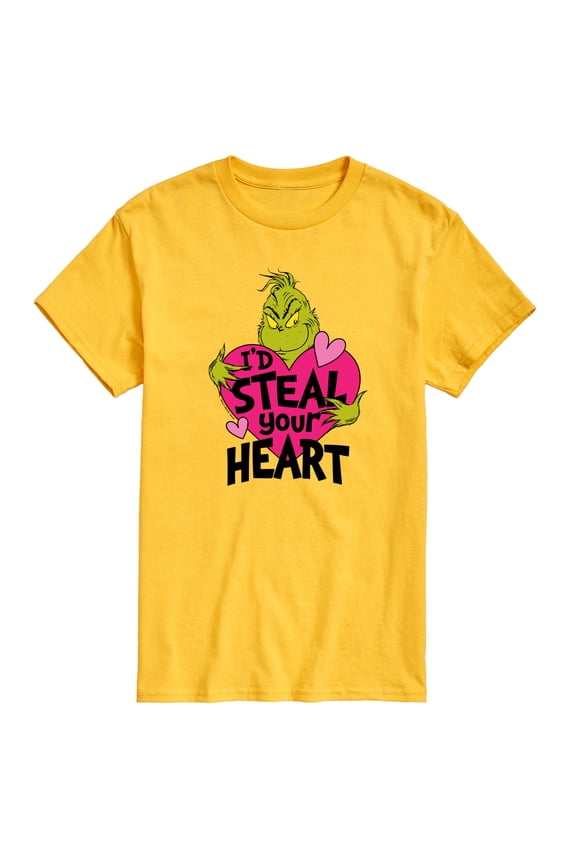 The Grinch - I'd Steal Your Heart - Men's Short Sleeve Graphic T-Shirt