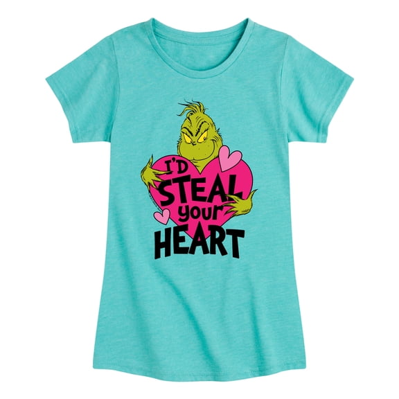 The Grinch - I'd Steal Your Heart  - Toddler & Youth Girls Short Sleeve Graphic T-Shirt