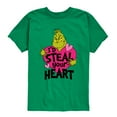 thumbnail image 1 of The Grinch - I'd Steal Your Heart  - Toddler & Youth Short Sleeve Graphic T-Shirt, 1 of 5