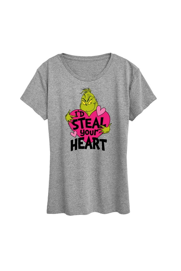 The Grinch - I'd Steal Your Heart - Women's Short Sleeve Graphic T-Shirt