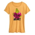 thumbnail image 1 of The Grinch - I'd Steal Your Heart - Women's Short Sleeve Graphic T-Shirt, 1 of 6