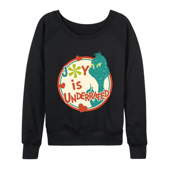 The Grinch - Joy Is Underrated - Women's French Terry Long Sleeve Pullover