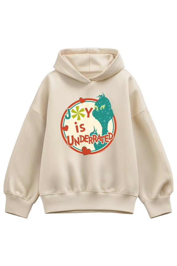 The Grinch - Joy Is Underrated - Women's Oversized Fleece Hoodie Sweatshirt