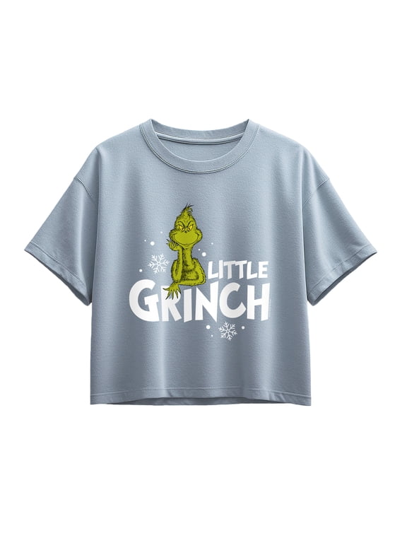 The Grinch - Little Girls' Short Sleeve Boxy Graphic T-Shirt