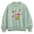 thumbnail image 1 of The Grinch - Logo Group Oversized Fleece Crew Sweatshirt, 1 of 3