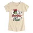 thumbnail image 1 of The Grinch - Love Christmas - Youth Girls Fitted Short Sleeve T-Shirt, 1 of 4