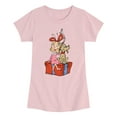 thumbnail image 1 of The Grinch - Max And Cindy Lou Present - Youth Girls Fitted Short Sleeve T-Shirt, 1 of 4