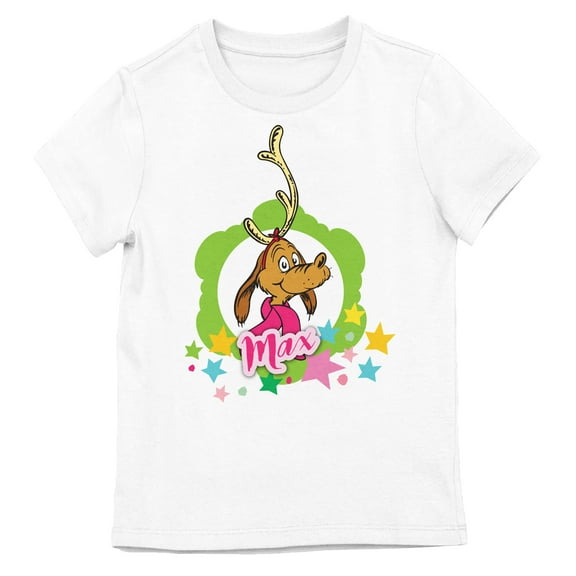 The Grinch Max Girl's White Crew Neck Short Sleeve T-shirt-XS