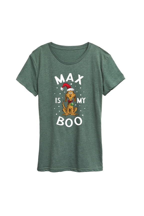 The Grinch - Max Is My Boo - Women's Short Sleeve Graphic T-Shirt