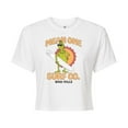 thumbnail image 1 of The Grinch - Mean One Surf Co - Juniors Cropped Cotton Blend T-Shirt, 1 of 4