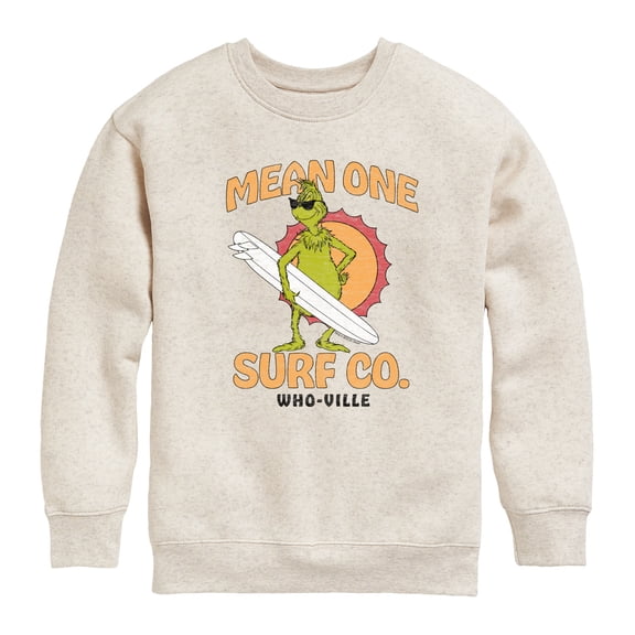 The Grinch - Mean One Surf Co - Toddler & Youth Crewneck Fleece Sweatshirt