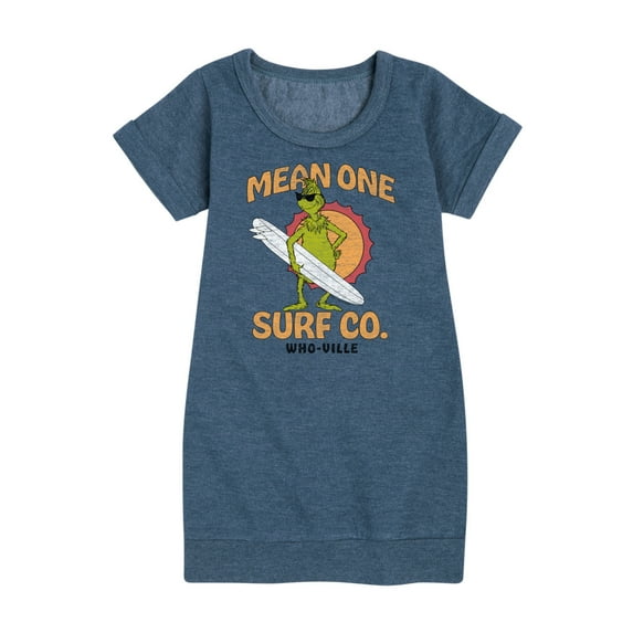 The Grinch - Mean One Surf Co - Toddler & Youth Girls Fleece Dress
