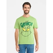 DR. SEUSS' THE GRINCH The Grinch, Men's & Big Men's Graphic T-Shirt, Clever Face, Sizes S-3XL