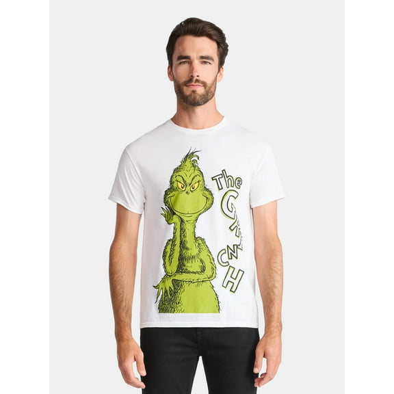 The Grinch Men's and Big Men's Holiday Graphic Tee, Sizes S-3XL
