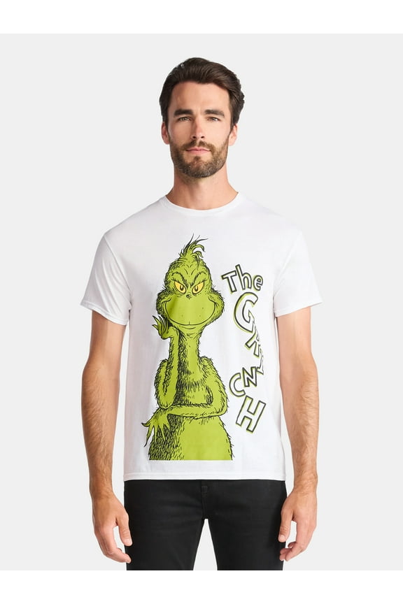 The Grinch Men's and Big Men's Holiday Graphic Tee, Sizes S-3XL