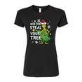 thumbnail image 1 of The Grinch - Mr Steal Your Tree - Juniors Fitted Graphic T-Shirt, 1 of 4